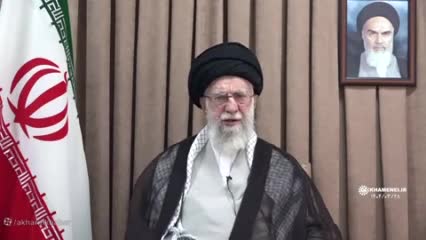 فیلم کامل دومین پیام رهبر انقلاب خطاب به ملت ایران در پی تهاجم رژیم صهیونی