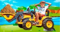 کارتون ماشین سنگین جدید : ماشین بازی الکس با تراکتور لودر و بیل مکانیکی بزرگ اسباب بازی