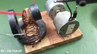 Awesome diy science technology project - Free energy generator magnetic running dc motors homemade
