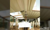 09380039391 حقانی_مجری وطراح سیستم سقف چادری_سایبان متحرک بام رستوران ایتالیایی