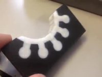 پرینت سه بعدی PLA منعطف و غیرمنعطف در کنار هم