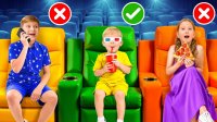 دیانا و روما انگلیسی طولانی - رعایت قوانین در سینما برای بچه ها