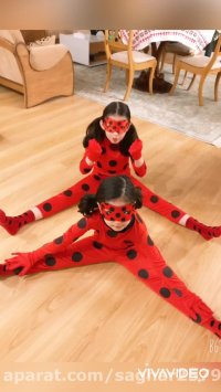 لباس دختر کفشدوزکی lady bug