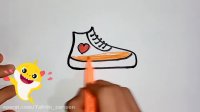 رسم کفش های کتانی برای بچه ها - کشیدن کفش های کتانی برای بچه ها -