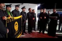 حضور خدام بارگاه منور رضوی در موکب حرم حضرت معصومه (ص) در مسیر نجف به کربلا