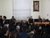 حضور علی لاریجانی و تعدادی از مسئولان در منزل شهید سردار سلیمانی