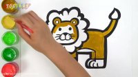 آموزش نقاشی به کودکان _ شیر جنگل