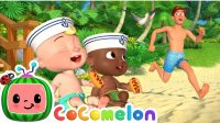 کارتون کوکوملون انگلیسی : بازی در ساحل شنی