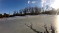 Watch this pond go from frozen to unfrozen in 1 minute timelapse