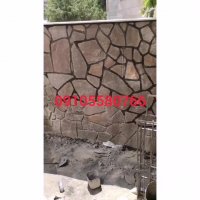 نصب سنگ مالون 09126718261 اجرای سنگ لاشه دیوار باغ با سنگ لاشه