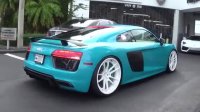 نمایش جنجال برانگیز "  Audi R8 V10 "