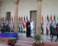 آغاز مذاکرات رسمی رییس جمهور با نخست وزیر هند