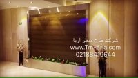 آبنما شیشه ای فریم دار،اجرای آبنمای شیشه ای در لابی مسکونی ،ساخت انواع آبنما