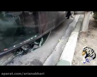 تصادف وحشتناک و چپ کردن لکسوس NX با دنا ایران خودرو