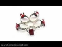 انگشتر عقیق قلم زنی یا عباس یا حسین - کد 20330