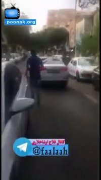 دستگیری راننده مست خودروی اوپتیما توسط مردم