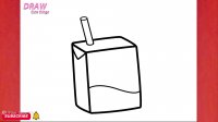 آموزش نقاشی کودکان - کلیپ نقاشی کشیدن طرح یه پاکت شیر