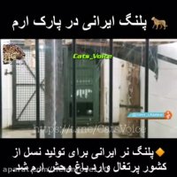 قسمت (١)  پلنگ ایرانی از كشور پرتغال وارد پارك  ارم شد