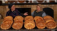 آشپزی روستایی آذربایجان خانم فرناز : پخت نان سنتی ازبکستان