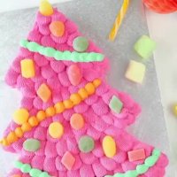 کیک درخت کریسمس