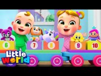شمارش اعداد یک تا ده : کارتون دنیای کوچولوها با شعرهای انگلیسی کودکانه
