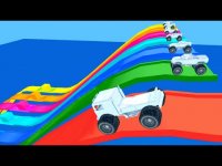 کارتون ماشین های رنگی : سرسره آبشار و سقوط به داخل اقیانوس