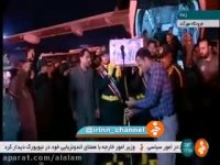 لحظه ورود پیکر شهید حججی به ایران + فیلم