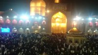 حرم امام رضا (ع) در شب شهادت امیرالمومنین