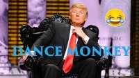آهنگ محبوب دنس مانکی با اجرای دونالد ترامپ !!!