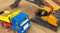 وسایل نقلیه پل سازی اسباب بازی  کامیون کمپرسی بتن بولدوزر بیل مکانیکی