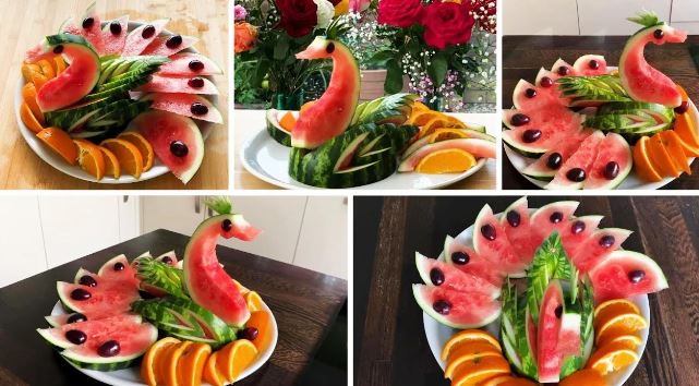میوه آرایی - ایده جالب و آسان تزیین هندوانه