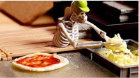 انیمیشن جالب پخت پیتزا و ارسال آن - اسکلت سرآشپز