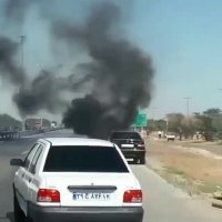 انفجار خودرو 405 در مسیر جاده اهواز به رامهرمز