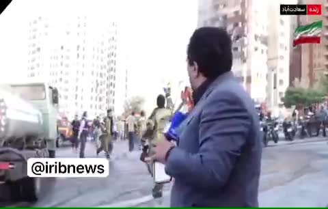 تصاویری زنده از ساختمان مورد هدف قرار گرفته توسط رژیم صهیونیستی