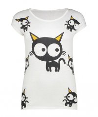 خرید تیشرت زنانه طرح گربه