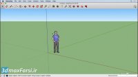 آموزش اسکچاپ SketchUp Interface 2019  axis