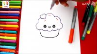 آموزش نقاشی کاپ کیک مهربون - آموزش نقاشی برای کودکان - کودکانه
