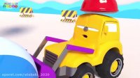 کارتون ماشین بزرگ کودکانه