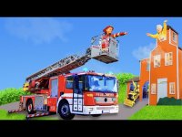فیلم ماشین بازی کودکانه : قسمت های مختلف ماشین آتش نشانی