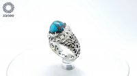 انگشتر مردانه فیروزه اصل نیشابور کد R28