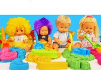 برنامه کودک قشنگ دخترانه نی نی کوچولوهای مهدکودک و بازی با شن های رنگی کینتیک