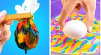 ایده تزیین تخم مرغ عید - نمونه تخم مرغ رنگی