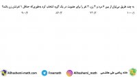 ویدیو تست ریاضی شمارش با علی هاشمی - تحلیل آزمون قلم چی