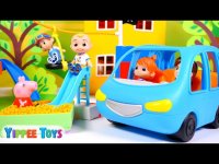 کارتون کوکوملون و پپا پیگ در زمین بازی