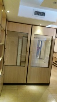 پارتیشن دوجداره چوبی با شیشه