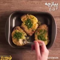 مواد لازم و دستور پخت رول مرغ و سیب زمینی
