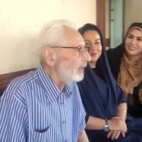 شراره رخام در کنار استاد هنر جمشید مشایخی!