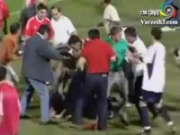 درگیری پلیس ورزشگاه با تماشاچیان