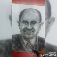 سیاه قلم طراحی چهره وزیراسبق نفت ایران مهندس نوذری