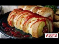 فیلم آموزشی تهیه ساندویچ هات داگ با نان تست